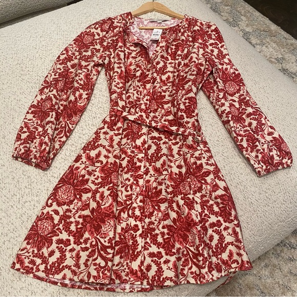 NWT LOFT Red and Cream Sundress - Picture 5 of 6